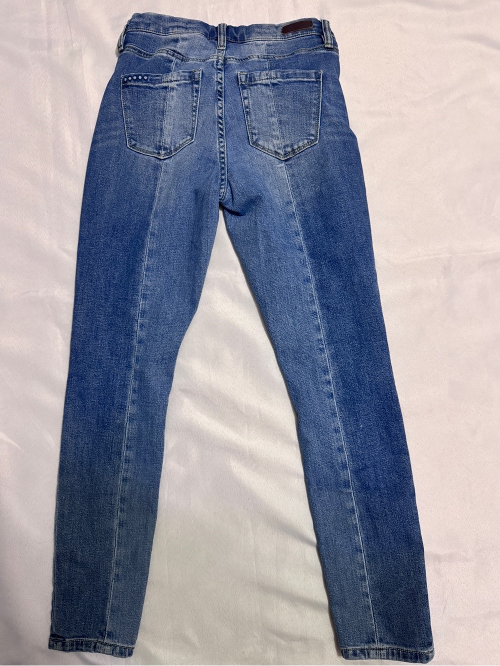 Blank NYC Split Hem The Bond Two Toned High Stretch Jeans Vintage EUC Size 26 - Picture 5 of 7